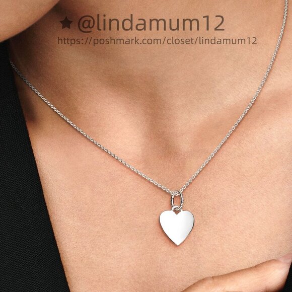 Pandora Engravable Heart Tag Pendant - Picture 6 of 6